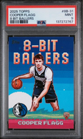 Graded 2025 Topps Cooper Flagg #8B-31 8 Bit Ballers Rookie RC Basketball Card PSA 9 Mint