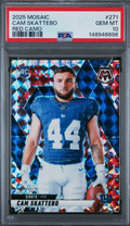 Graded 2025 Panini Mosaic Cam Skattebo #271 Red Camo Rookie RC Football Card PSA 10 Gem Mint
