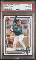 Graded 2021 Topps Bowman Draft Harry Ford #BD1 Rookie RC Baseball Card PSA 10 Gem Mint