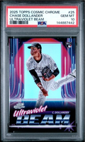 Graded 2025 Topps Cosmic Chrome Chase Dollander #25 Ultraviolet Beam Rookie RC Baseball Card PSA 10 Gem Mint