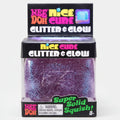 Schylling Nee-Doh Glitter and Glow Nice Cube: Purple Cube