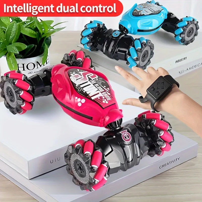 4WD RC Drift Car With LED Lights & Music 360° Stunt Climbing Toy