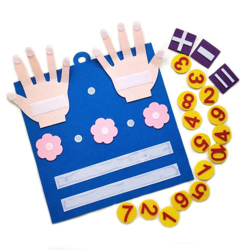Montessori Finger Number Math Toy – Early Learning Counting Set for Kids