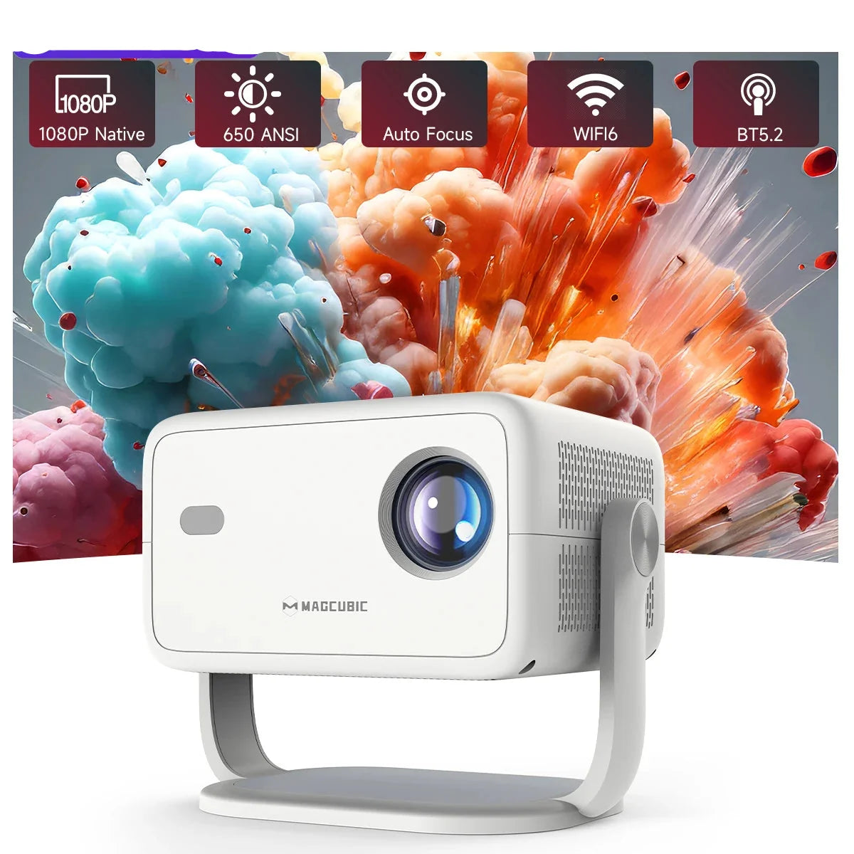 4K Portable Projector with Auto Focus