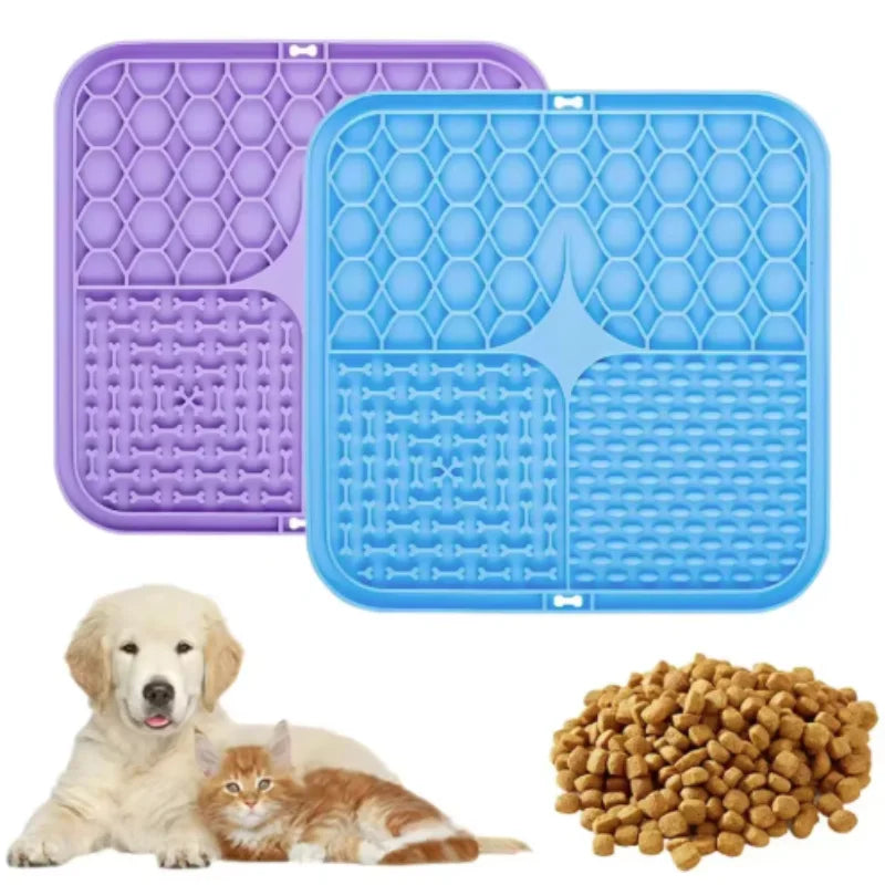 Silicone Dog Lick Mat with Suction Cups