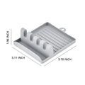 2-in-1 Spoon Rest and Pot Lid Holder – Kitchen Utensil Rack with Drip Tray