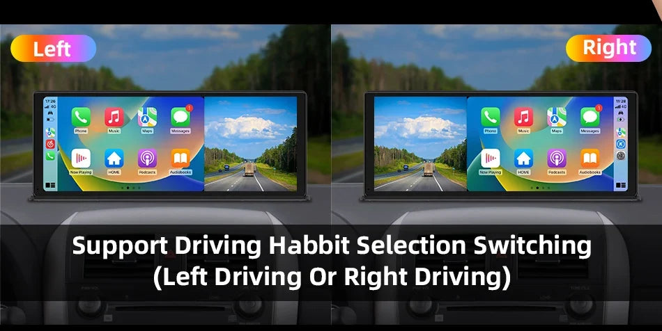 11.3 Inch Portable CarPlay Screen – HD Wireless Touch Display for Apple CarPlay and Android Auto