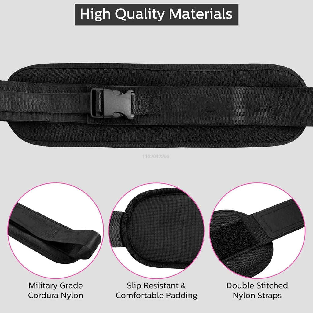 Adjustable Weighted Workout Belt, Resistance Waist Trainer for Hip Training
