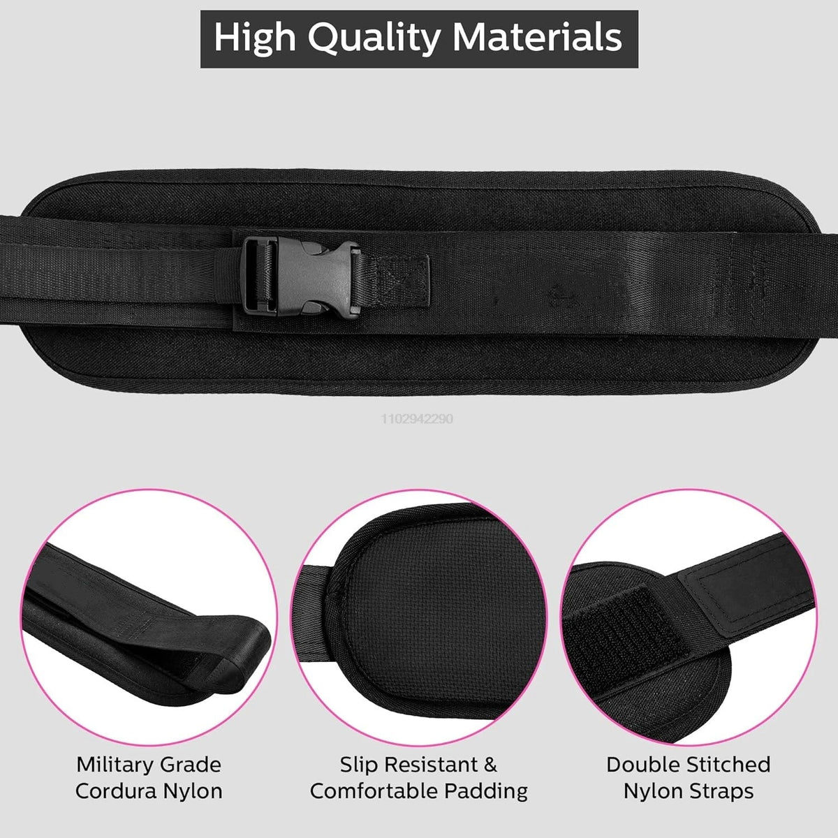 Adjustable Weighted Workout Belt, Resistance Waist Trainer for Hip Training