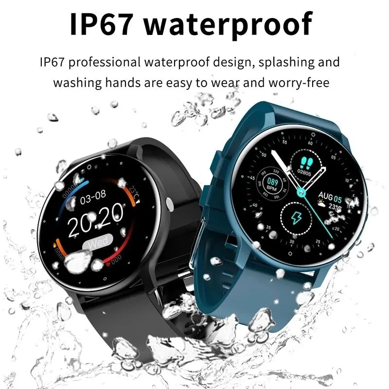 Men's Smart Watch – Full Touch Screen Fitness Tracker, Waterproof