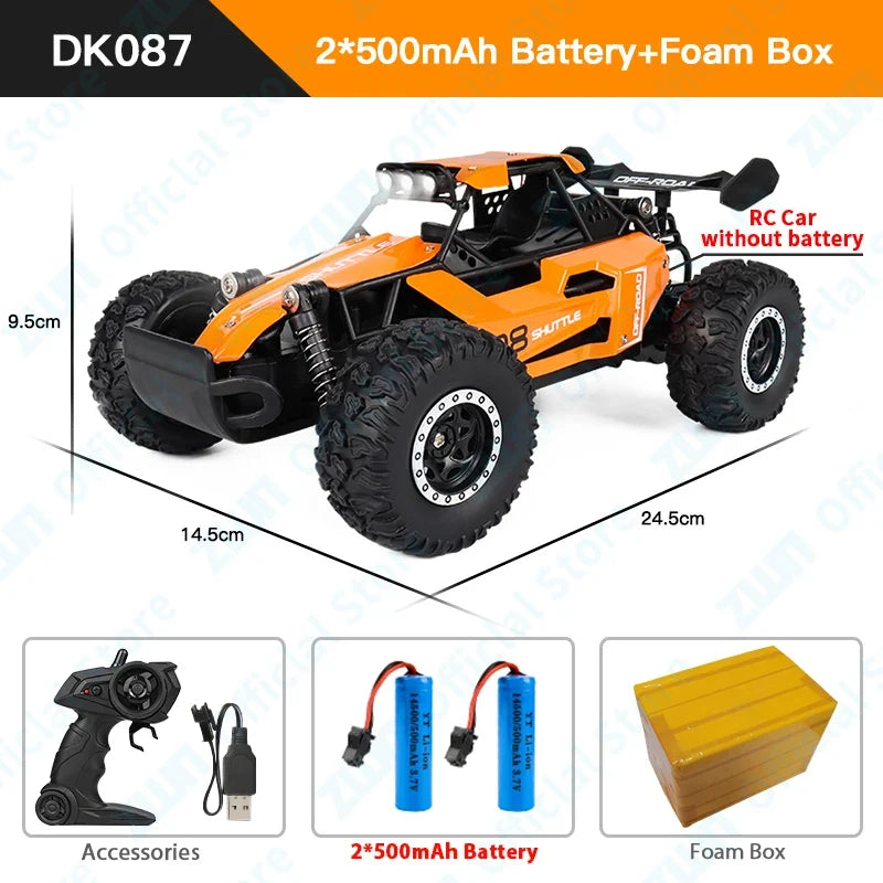 ZWN 1:16/1:20 RC Car 2WD Off-Road Remote Control Car with LED Light