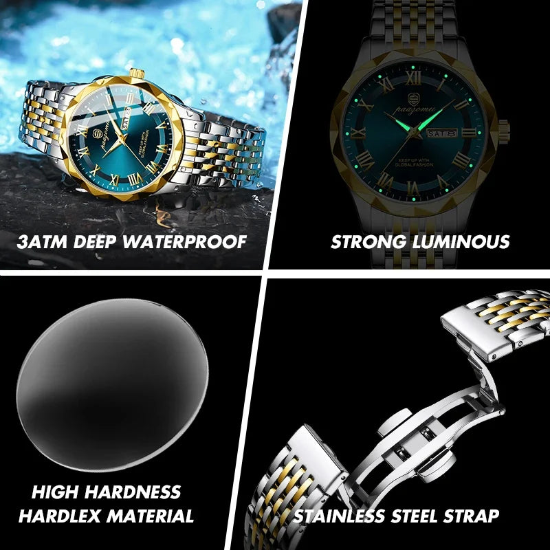 Men's Minimalist Quartz Leisure Watch – Waterproof Sport Watch