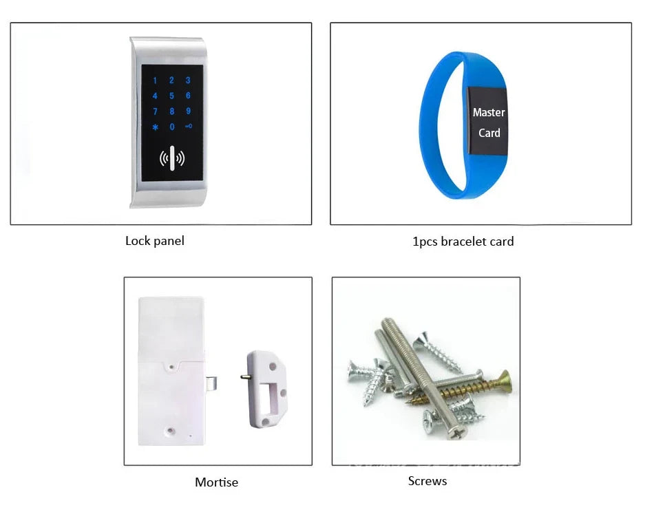 Electronic Keypad Cabinet Lock – RFID Locker Lock for Gym & Home