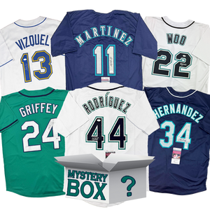 Autographed/Signed Seattle Baseball Jersey Mystery Box with PSA JSA or Beckett COA
