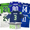 Autographed/Signed Seattle Football Jersey Mystery Box with PSA JSA or Beckett COA