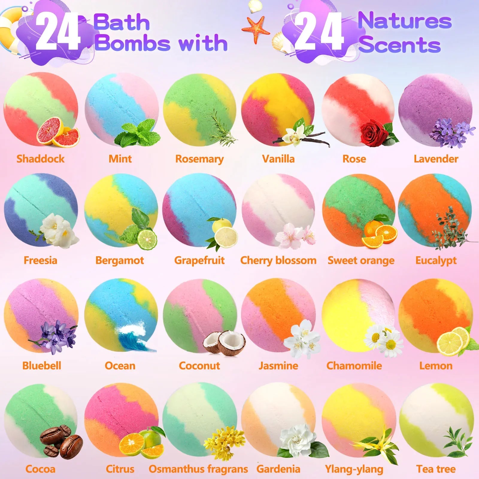 Bath Bombs for Kids – Natural Fizzy Surprise Bath Toys Inside