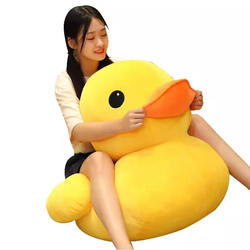 Kawaii Big Yellow Duck Plush – Cute Soft Mini Cartoon Stuffed Toy