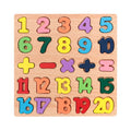Wooden Alphabet & Number Puzzle | Montessori Learning Toy for Kids