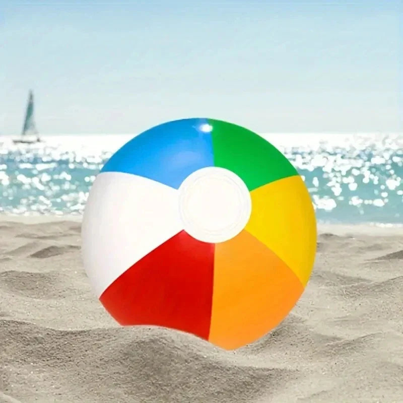 10Pcs Inflatable Beach Balls – Colorful Pool Party Water Game Toys