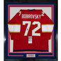 Framed Autographed/Signed Sergei Bobrovsky 35x39 Florida Red Hockey Jersey JSA COA