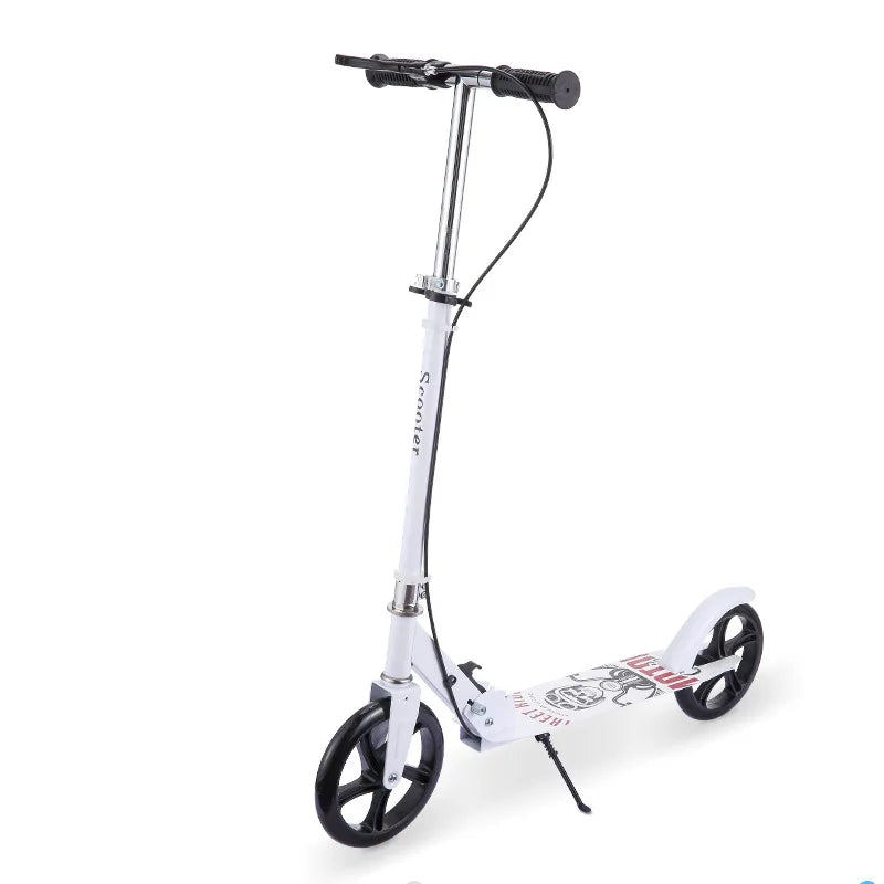 Foldable Adult Kick Scooter – Portable Scooter with Handbrake