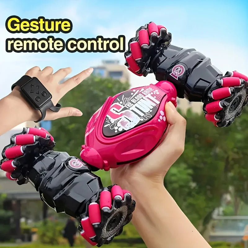 4WD RC Drift Car With LED Lights & Music 360° Stunt Climbing Toy