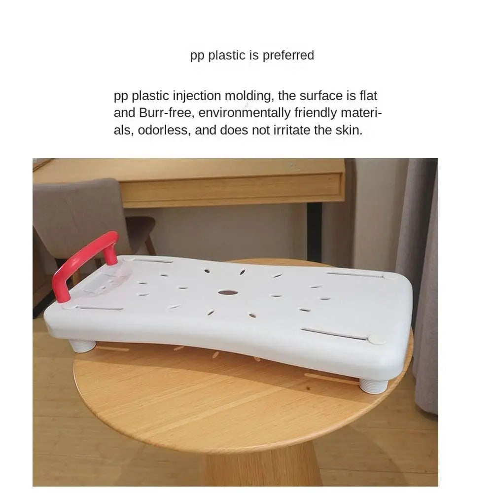 Adjustable Bathtub Shower Board – Non-Slip Bath Seat with Handle
