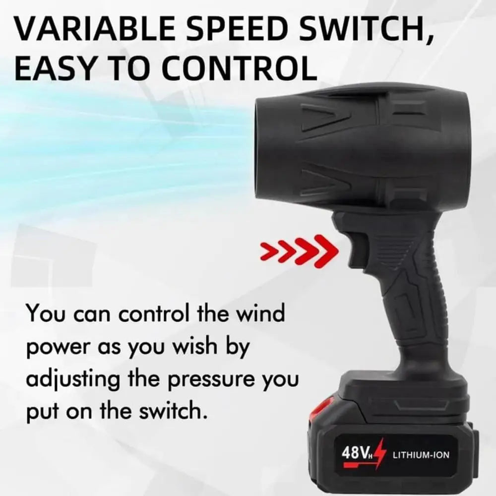 Cordless Mini Air Blower – Handheld Jet Fan for Dust & Leaf Cleaning