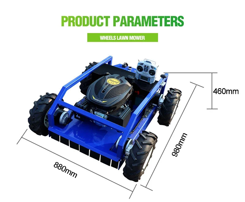 Four-Wheel Push Lawn Mower for Home Gardens