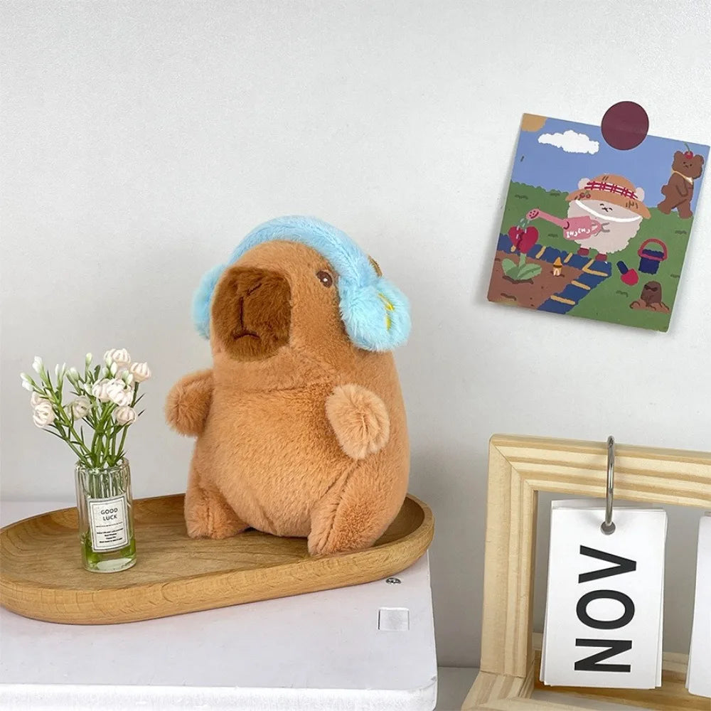 Cute Capybara Plush Toy – Hoodie with Wings Stuffed Animal Doll