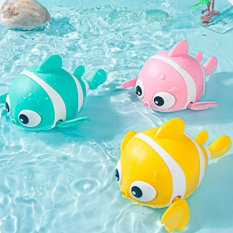 Swimming Clown Fish Bath Toy – Cute Wind-Up Baby Bath Toy