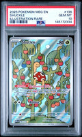 Graded 2025 PKM MEG EN Shuckle #136 Illustration Rare Trading Card Game PSA 10 Gem Mint