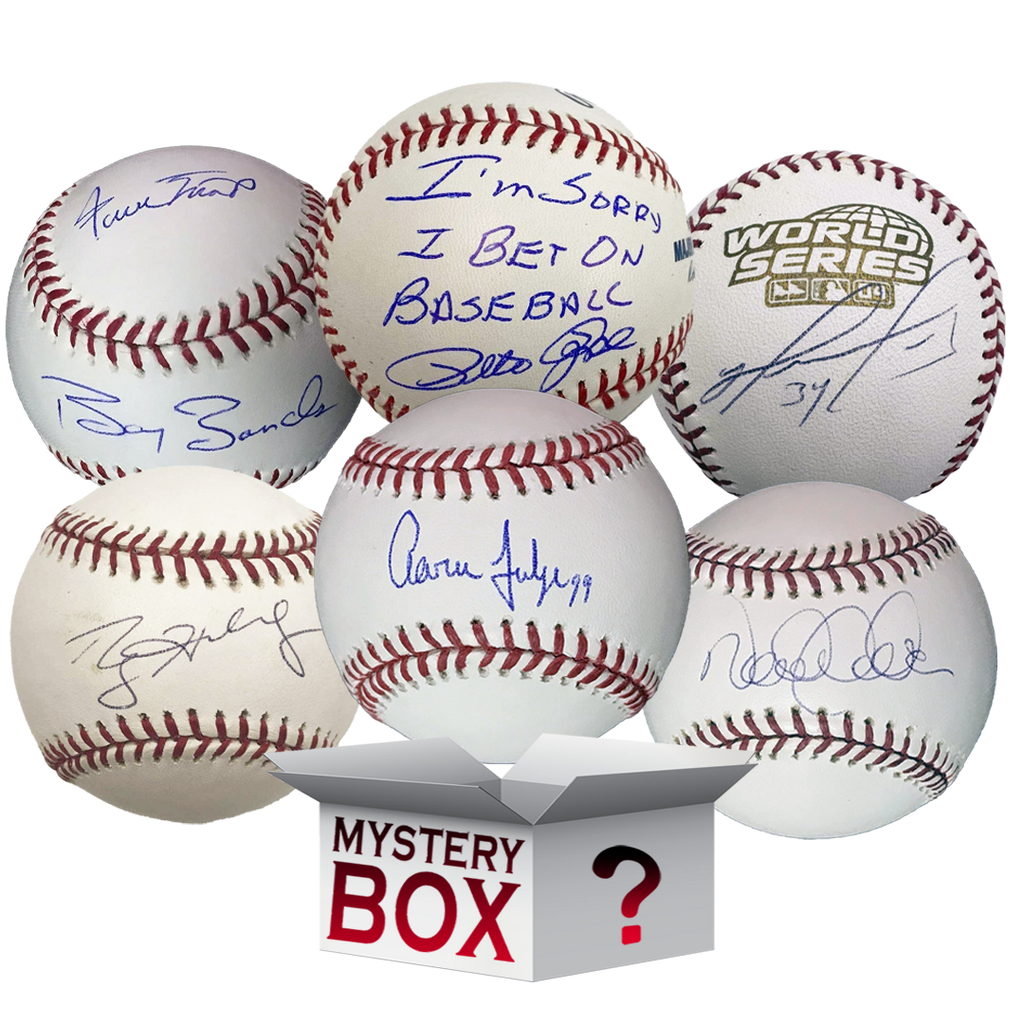 Autographed/Signed Rawlings Official MLB Baseball Mystery Box with PSA JSA or Beckett COA