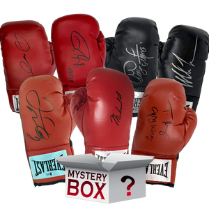 Autographed/Signed Boxing Glove Mystery Box with PSA JSA or Beckett COA