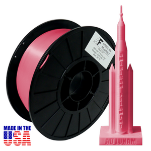 Red AF Silk PLA 3D Printer Filament, 1.75 mm Diameter, Made in the USA!