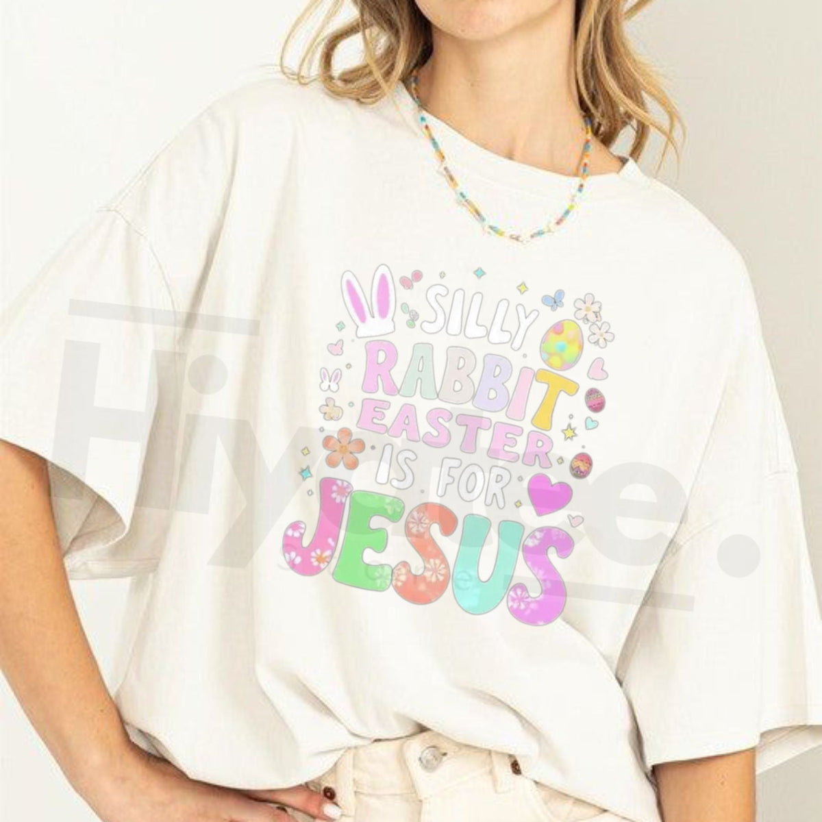 "Silly Rabbit, Easter Is For Jesus" Women's T-Shirt – Faith-Based Easter Church Tee