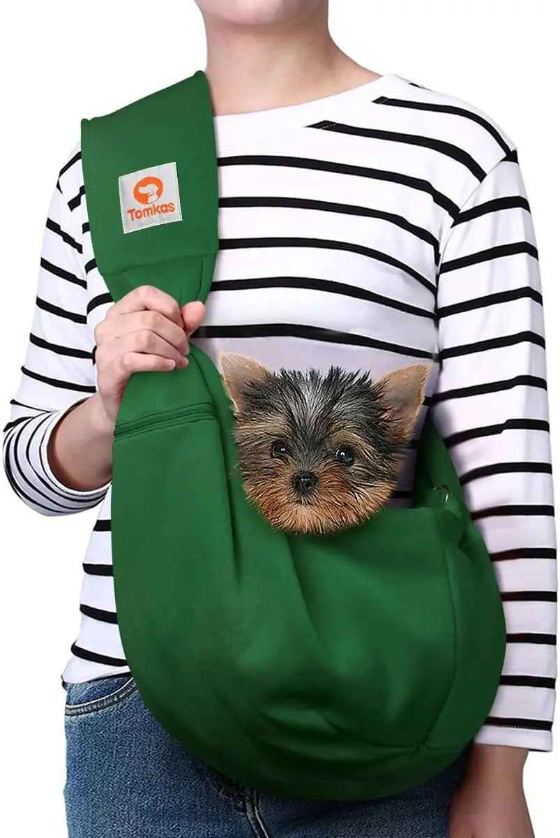 Small Dog Sling Carrier Breathable Wrap Pet Pouch Dogs Cats 3–10 lbs -all colors