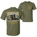 Snowman's Bootlegging Service T-Shirt – Smokey and the Bandit Truck Graphic Tee, Retro 70s Movie Icon Top, Made in USA