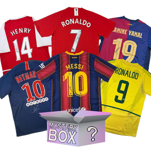 Soccer Legends Autographed/Signed Jersey Mystery Box with PSA JSA or Beckett COA