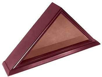 Solid Wood Elegant 5' x 9.5' Flag Display Case for Burial/Funeral/Veteran Flag, Cherry