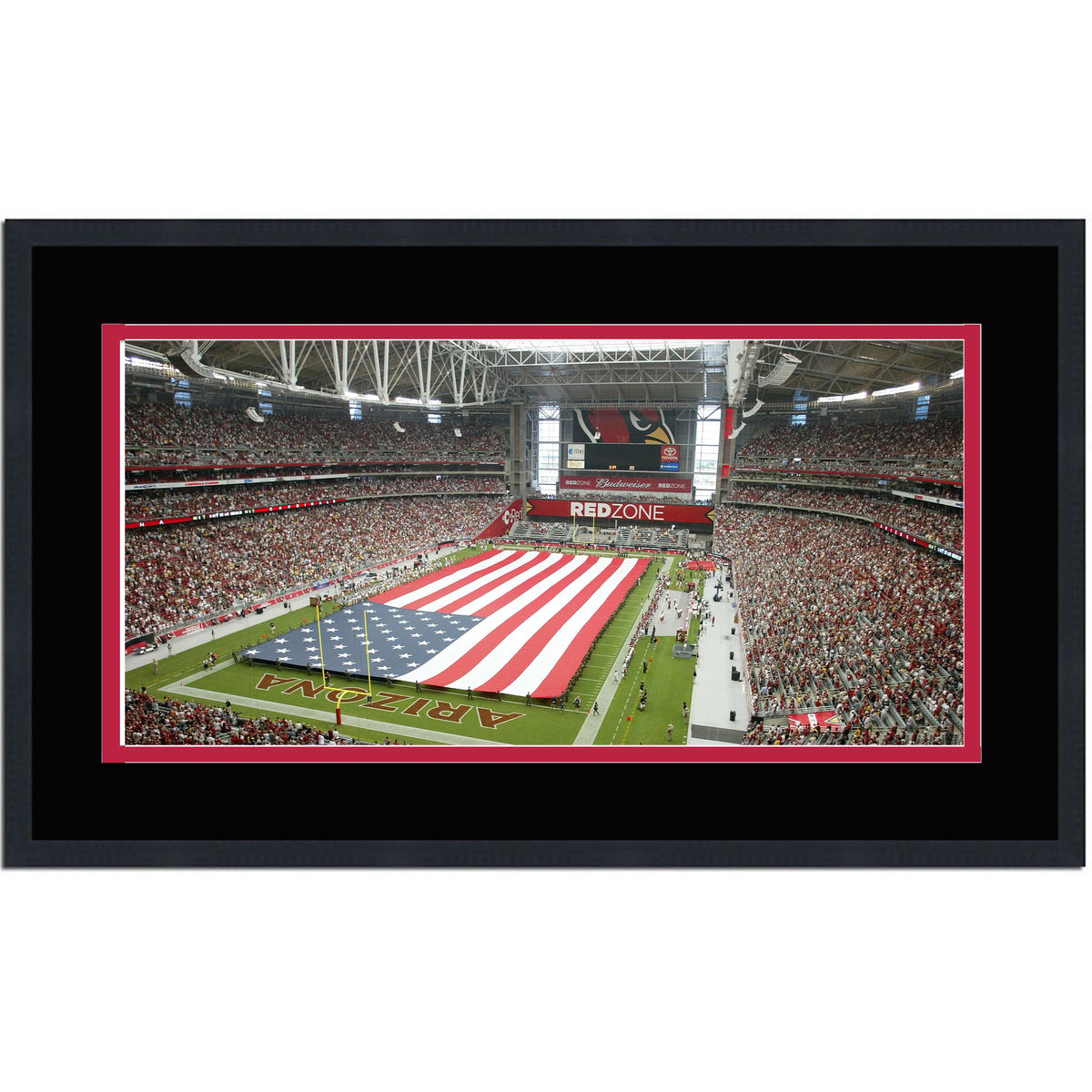 Framed State Farm Stadium Arizona Cardinals 16x24 Football Photo Professionally Matted