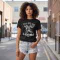 "Steel Ball Run" Horse Racing American Flag T-Shirt – Western Manga Graphic Tee, Premium 100% Cotton Cowboy Adventure Top, Made in USA