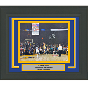 Framed Autographed/Signed Stephen Steph Curry Golden State Warriors 16x20 Basketball Photo JSA COA