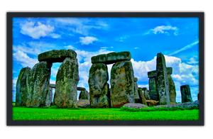 Professionally Framed Stonehenge England Skyline High-Resolution Panoramic Photo 12x22 Wall Art