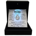 To My Beautiful Wife - I Love You, Always &  Forever - Orbital Birdcage Necklace