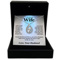 TRYNDI™ To My Darling WifeBirdcage Necklace With Authentic Swarovski Crystals