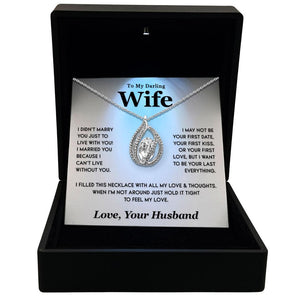 TRYNDI™ To My Darling WifeBirdcage Necklace With Authentic Swarovski Crystals