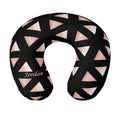 Personalized Geometric Triangle Travel Neck Pillow | Custom Name Gift