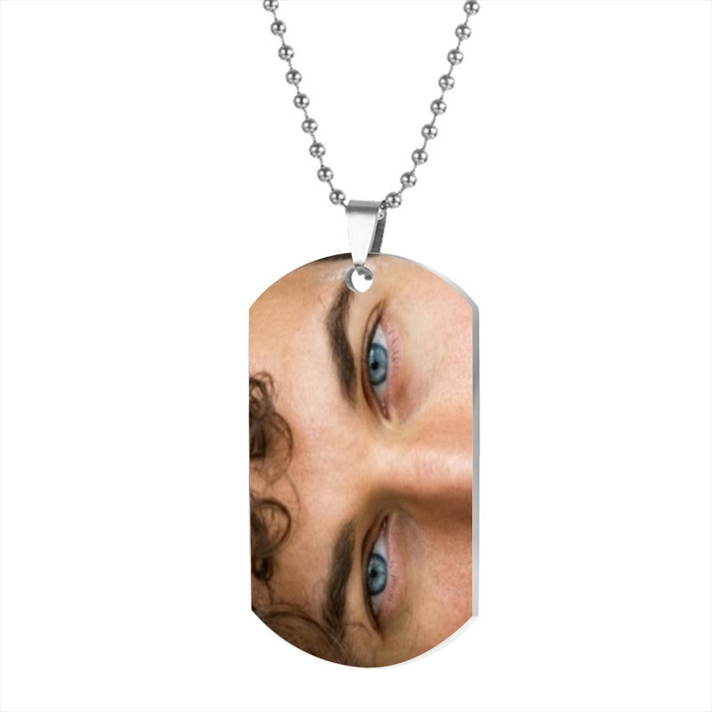 Custom Double-Sided Eye Photo Pendant Necklace – His Eyes, Her Eyes & More