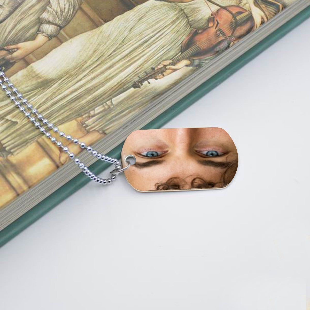 Custom Double-Sided Eye Photo Pendant Necklace – His Eyes, Her Eyes & More